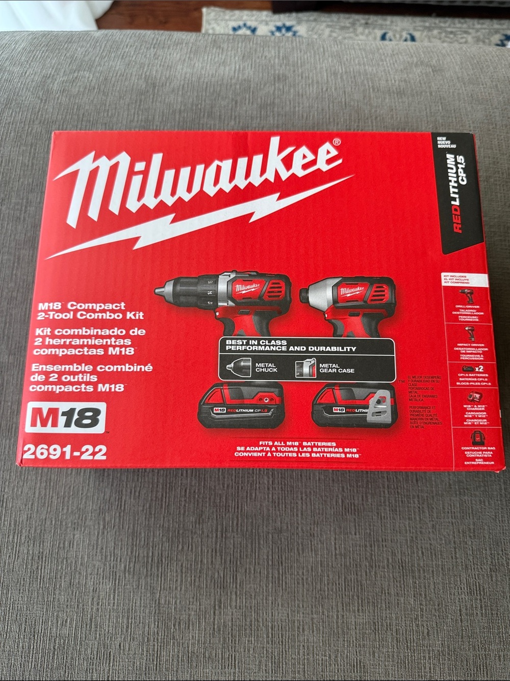 Milwaukee M18 Compact 2-Tool Combo Kit - Red